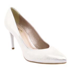 Espinto Pompe in pelle da donna 889/20 argento 1