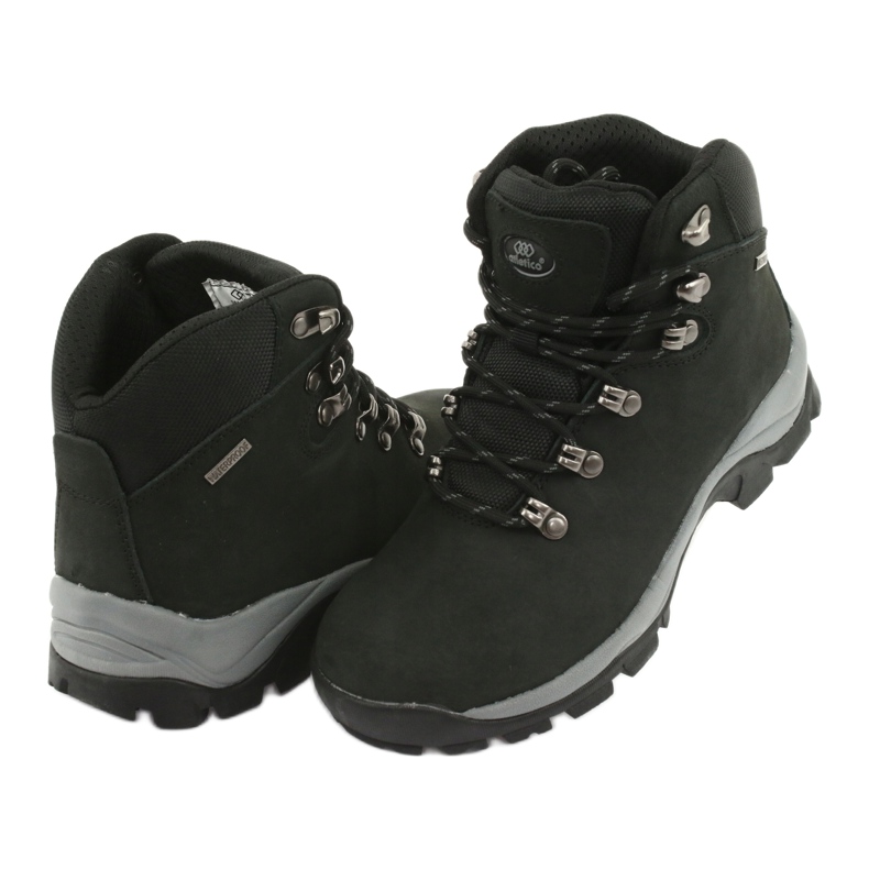 Scarpe da trekking nere Atletico 57089 allacciate nero 4