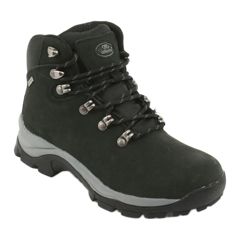 Scarpe da trekking nere Atletico 57089 allacciate nero 1