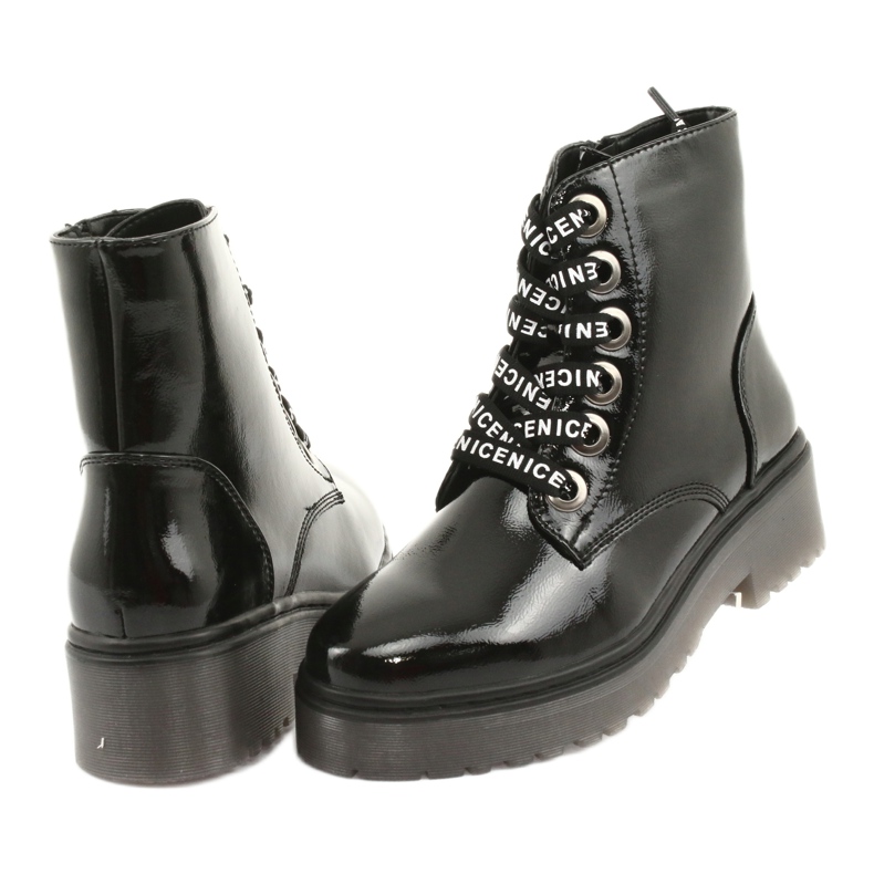 Stivaletti allacciati Sergio Leone 726 allacciati nero 4