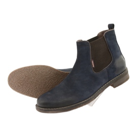 Stivaletti Chelsea stivali slip-on Badura 4754 marrone blu navy 5