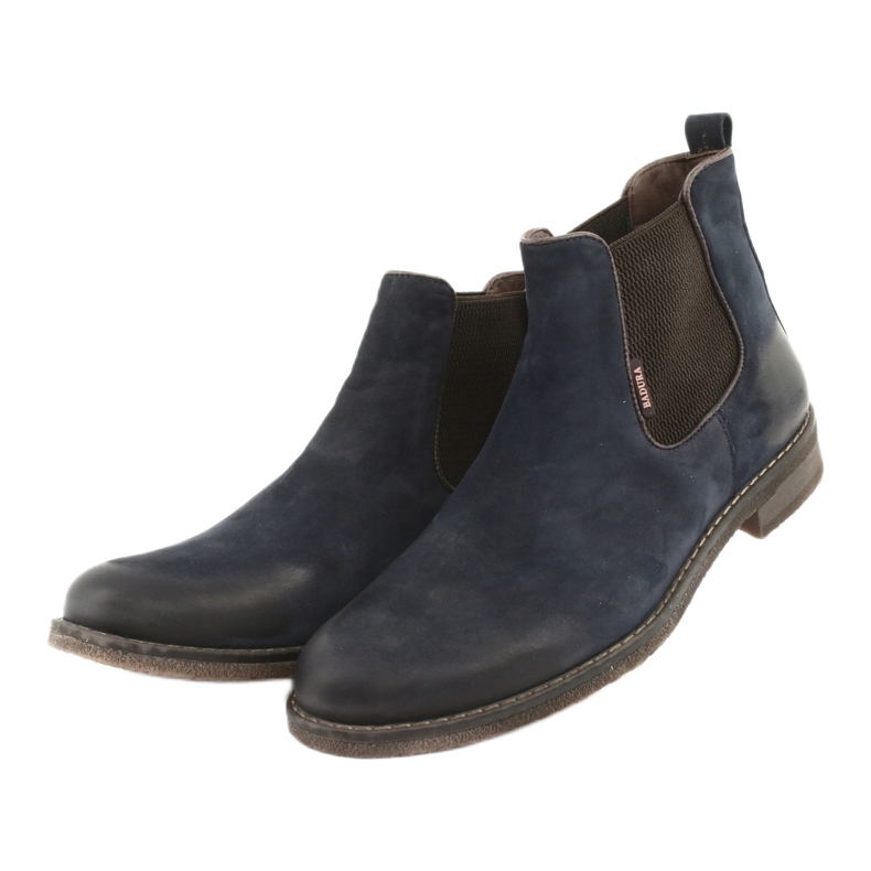 Stivaletti Chelsea stivali slip-on Badura 4754 marrone blu navy 3