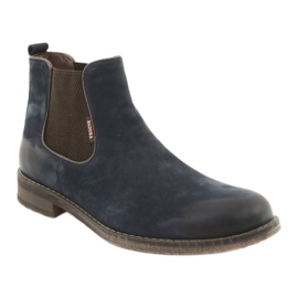 Stivaletti Chelsea stivali slip-on Badura 4754 marrone blu navy 1