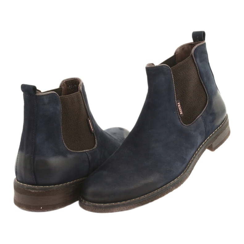 Stivaletti Chelsea stivali slip-on Badura 4754 marrone blu navy 4