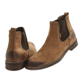 Stivaletti Chelsea stivali slip-on Badura 4754 marrone 4