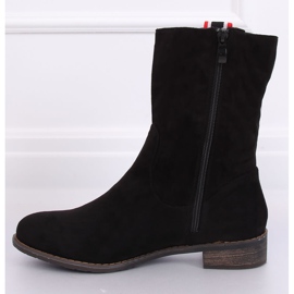 Stivali neri piatti da donna neri 99-110 Black nero 1