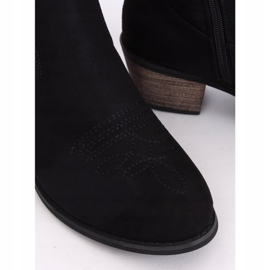 Nero CM-9M1-1 Stivali da cowboy neri 2