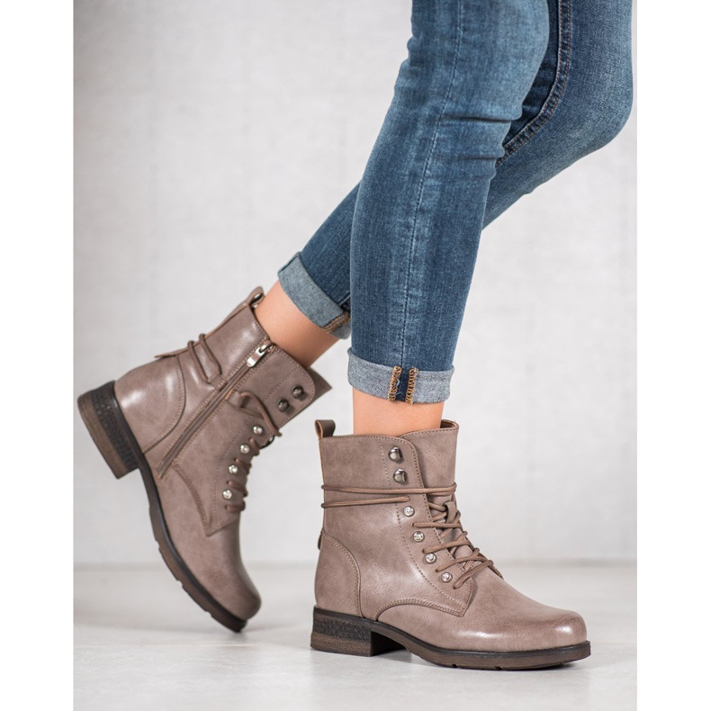 SHELOVET Stivali in ecopelle marrone 1