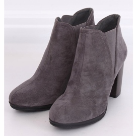 Grigio Stivali con tacco alto H9261 Gris 1