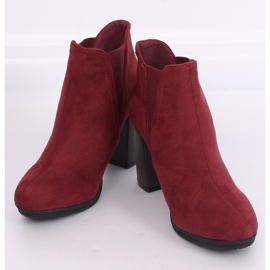 Stivali con tacco alto, bordeaux H9261 Burdeos rosso 1