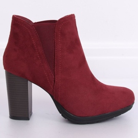 Stivali con tacco alto, bordeaux H9261 Burdeos rosso 2