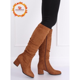 Stivali con tacco alto cammello 280 Camel marrone 1