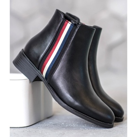 Filippo Stivali con cintura decorativa nero 1
