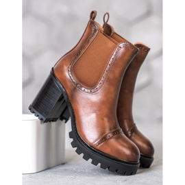 Seastar Stivali slip-on sulla piattaforma marrone 1