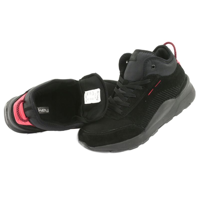 McKey High Men's Sports Scarpe Black Suede 1068 nero 5