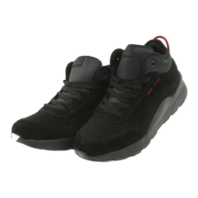 McKey High Men's Sports Scarpe Black Suede 1068 nero 3