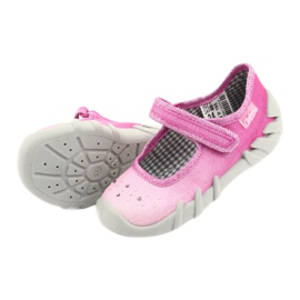Scarpe per bambini Befado 109P195 rosa grigio 5