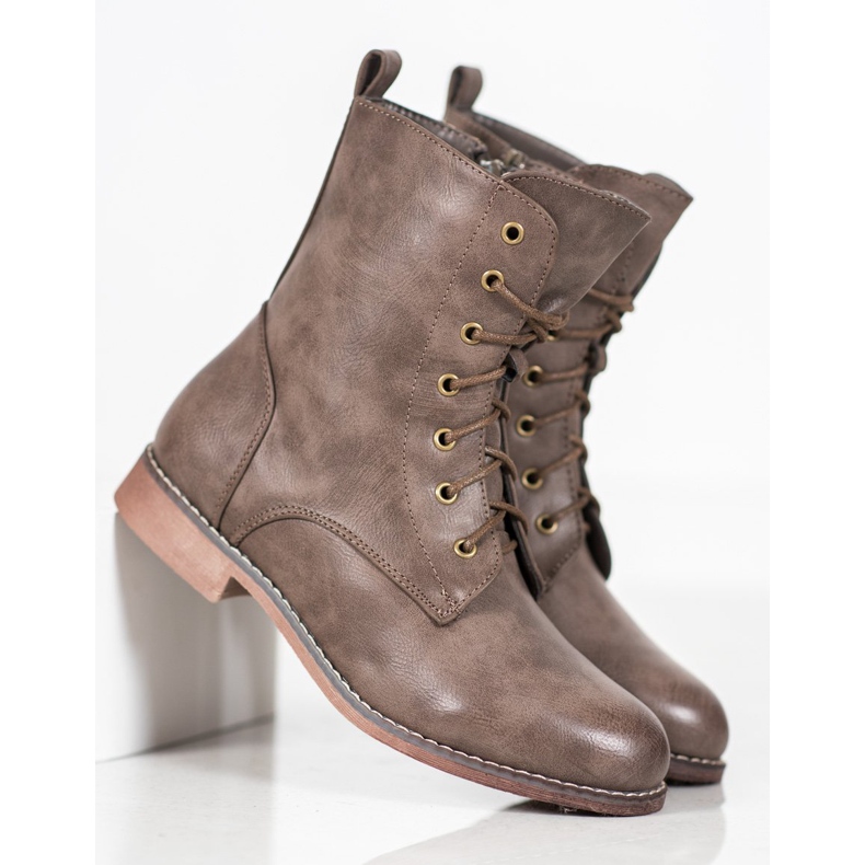 Super Me Stivali Alti Con Ecopelle marrone 2