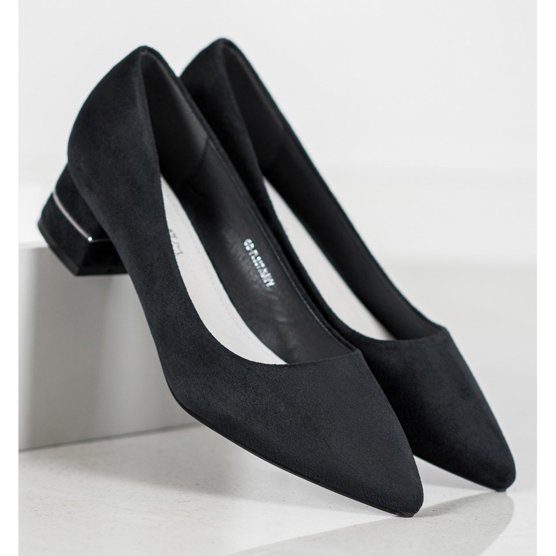 Goodin Décolleté con cintura decorativa nero 1