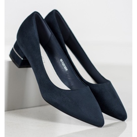 Goodin Décolleté con cintura decorativa blu 2