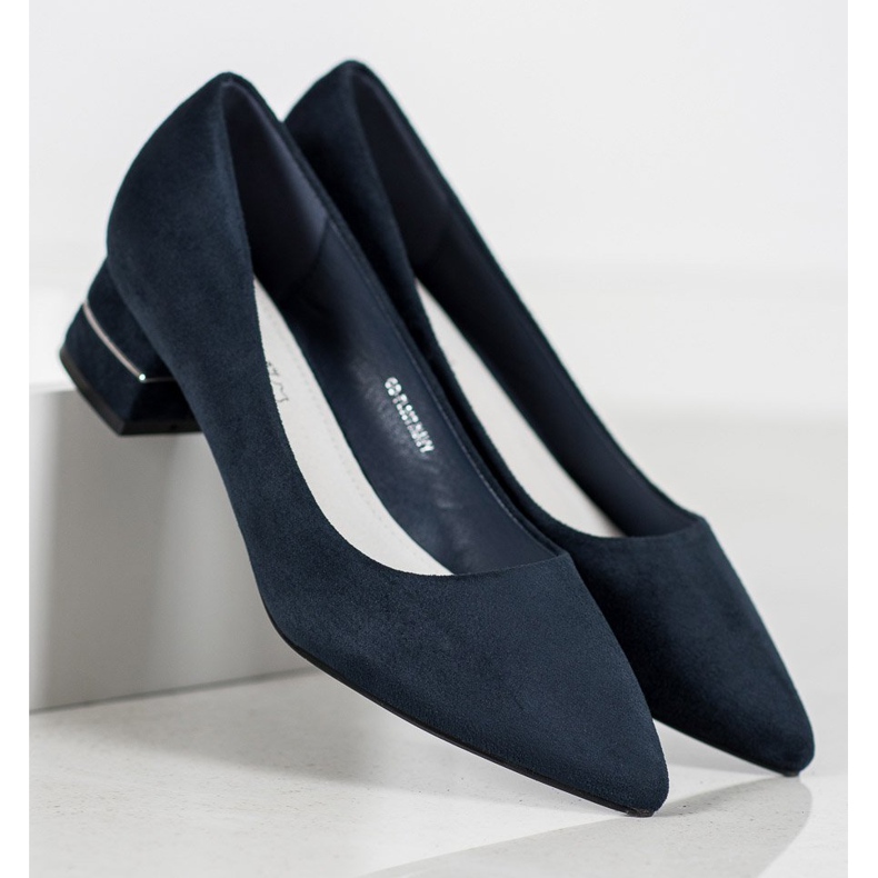 Goodin Décolleté con cintura decorativa blu 2