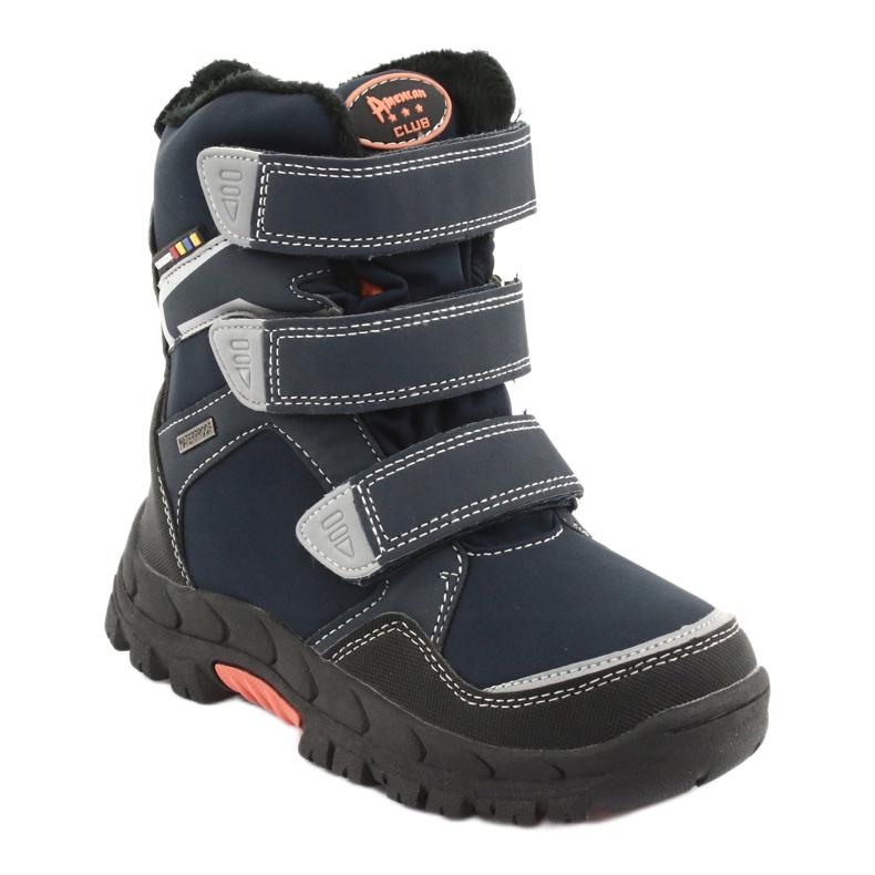 American Club Stivali con membrana americana RL32 blu navy arancia 1
