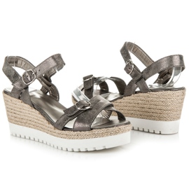 Kylie Espadrillas Argento Sandali grigio 1