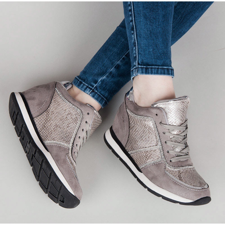 Vices Scarpe da ginnastica legate grigio 1