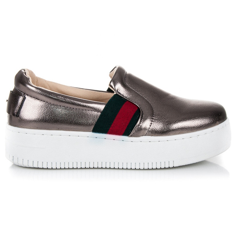 Kylie Slipon sulla piattaforma grigio 2