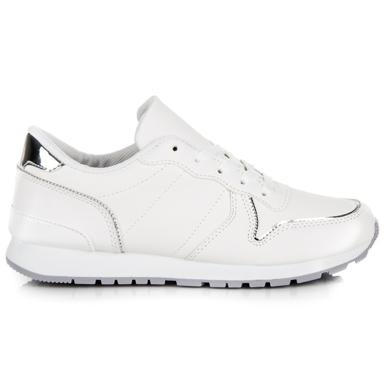 Sneakers bianche allacciate bianco 2