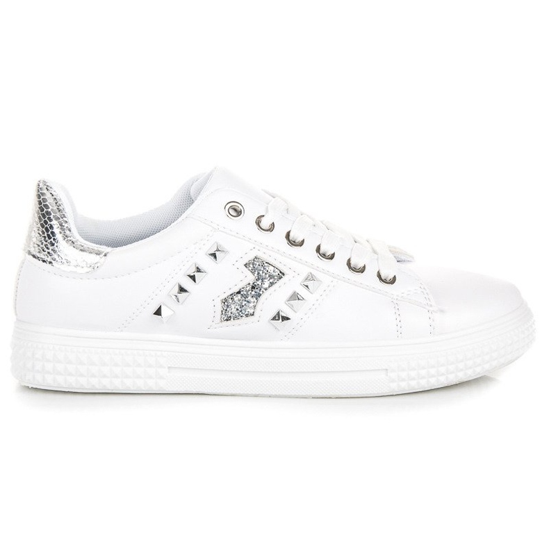 Sneakers alla moda sulla rilegatura bianca 2