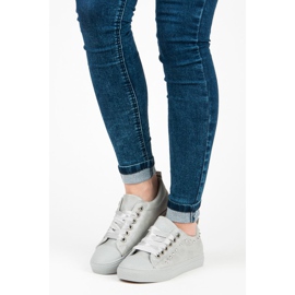 Sneakers Grigie Con Un Nastro grigio 1