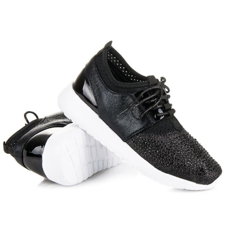 Eleganti scarpe slip-on nero 1