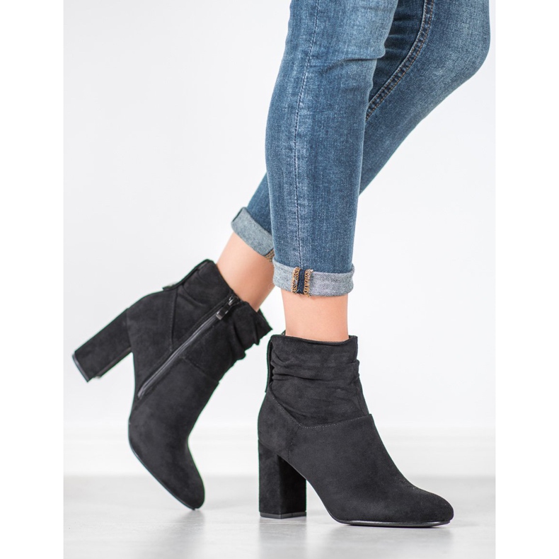 SHELOVET Stivali classici con tacco alto nero 1