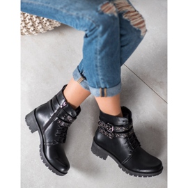 SHELOVET Lavoratori allacciati nero 2