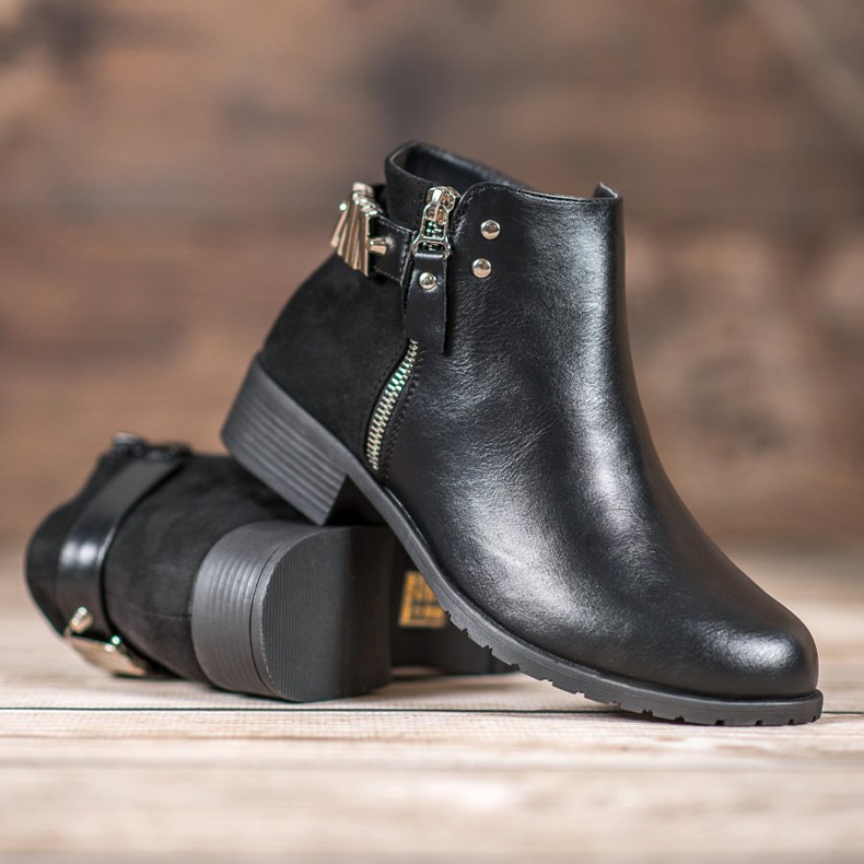 Queen Vivi Stivali da donna alla moda nero 1