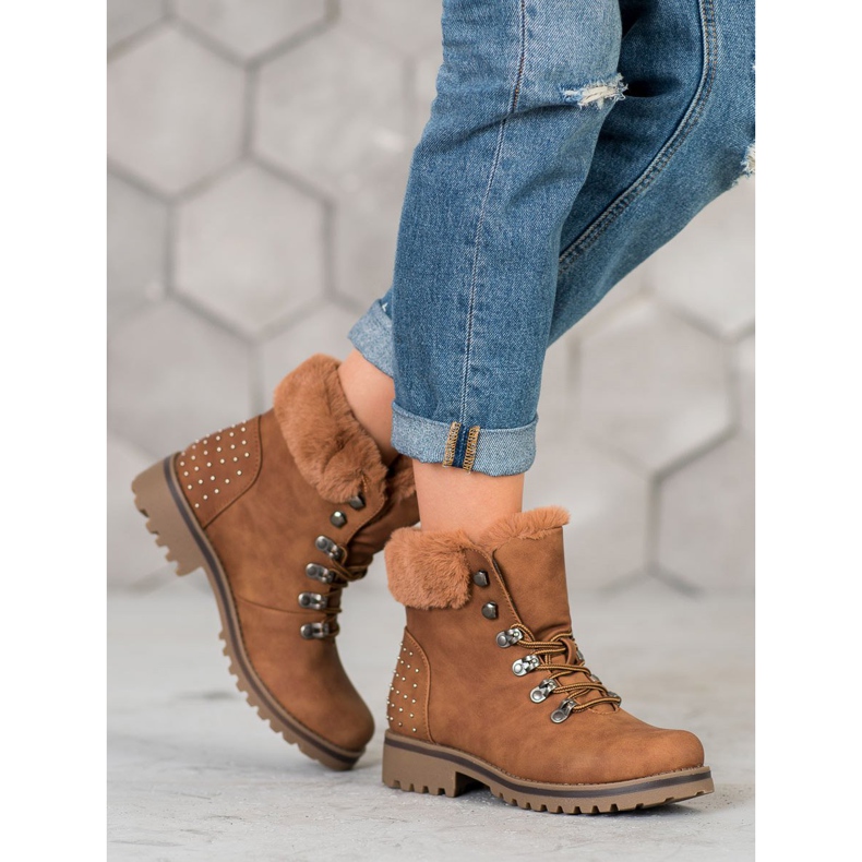 SHELOVET Trapper con getti marrone 1