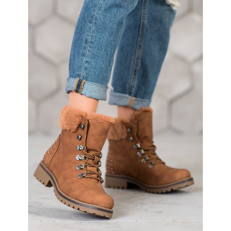 SHELOVET Trapper con getti marrone 2