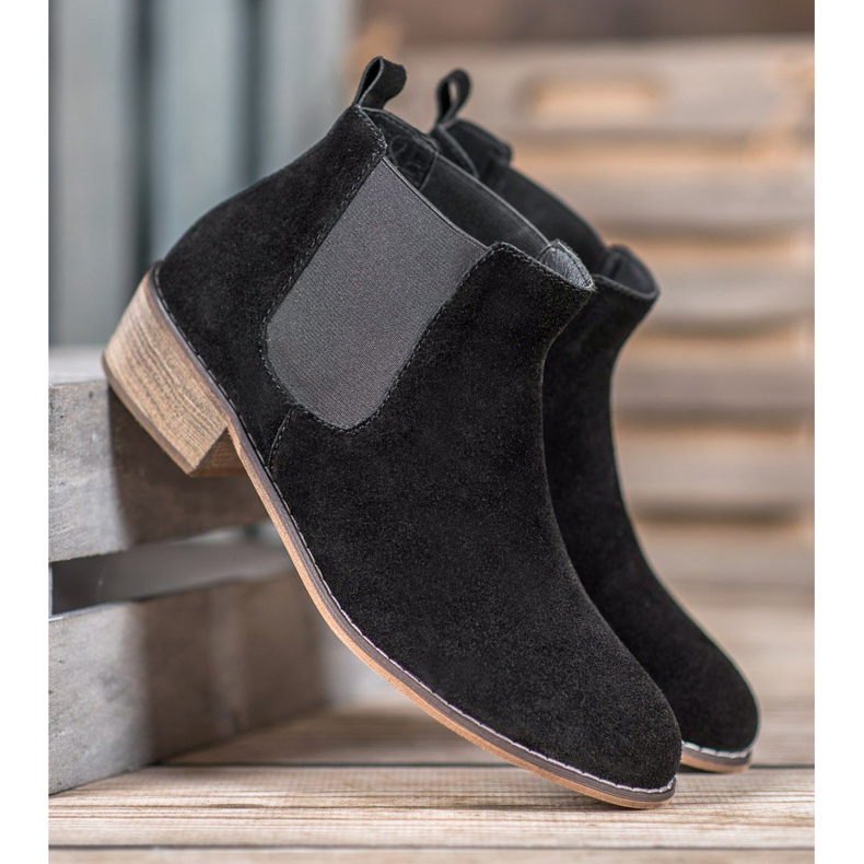 Goodin Stivaletti Chelsea in pelle nero 1