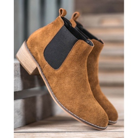 Goodin Stivaletti Chelsea in pelle marrone 2