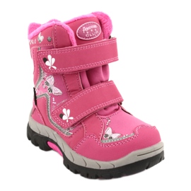 Stivali American Club con membrana HL28 farfalle rosa bianco nero 1
