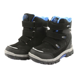 Stivali softshell neri American Club HL20 con membrana nero blu 3