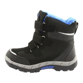 Stivali softshell neri American Club HL20 con membrana nero blu 2