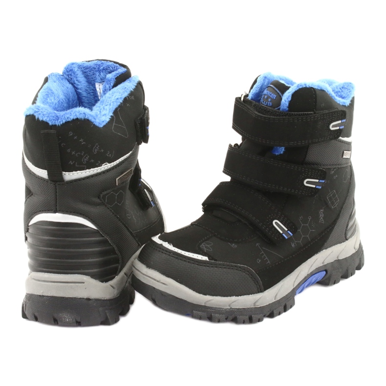 Stivali softshell neri American Club HL20 con membrana nero blu 4