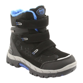 Stivali softshell neri American Club HL20 con membrana nero blu 1