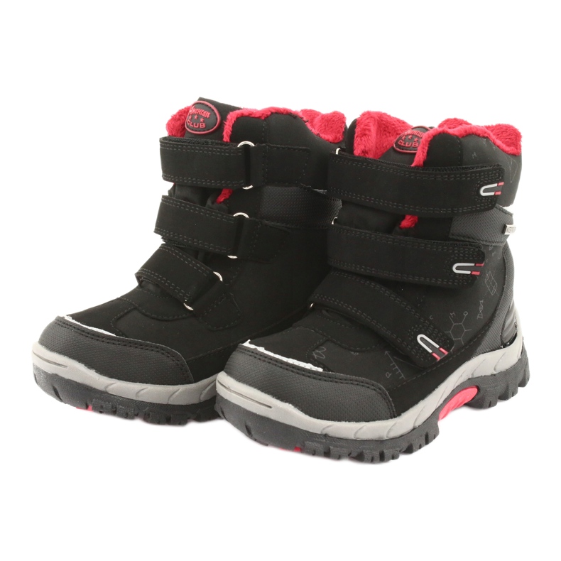 Stivali softshell neri American Club HL20 con membrana nero rosso 3