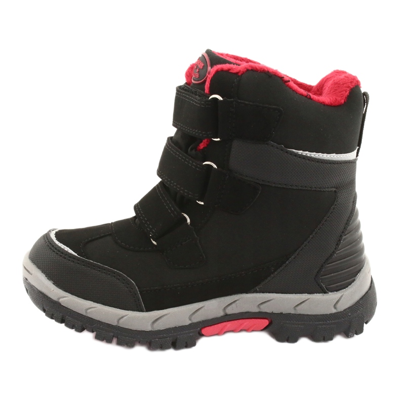 Stivali softshell neri American Club HL20 con membrana nero rosso 2
