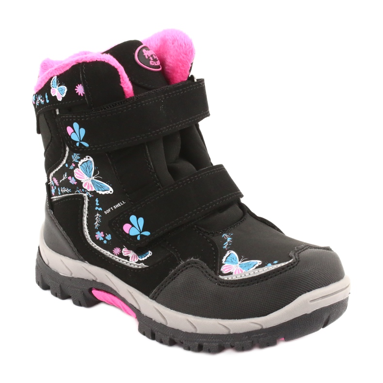 Stivali American Club con membrana HL27 farfalle nere nero blu rosa 1