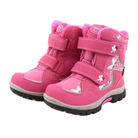 Stivali American Club con membrana HL27 farfalle rosa bianco nero 3