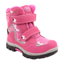 Stivali American Club con membrana HL27 farfalle rosa bianco nero 1